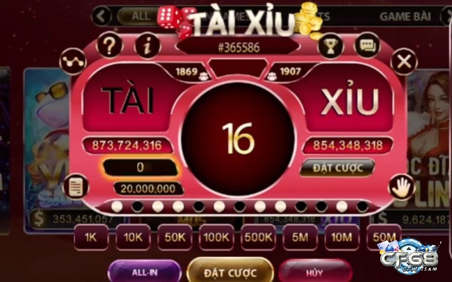 Tài xỉu trực tuyến: Game đổi thưởng uy tín cùng cf68