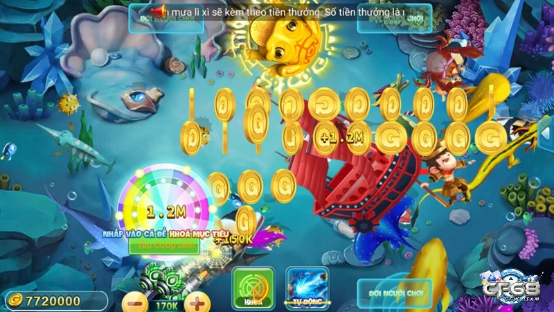 Bắn cá online Cf68 - Trò đổi thưởng cực hấp dẫn