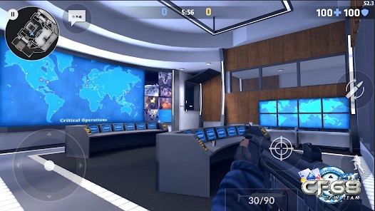 Tham gia vào những trận đấu giữa lực lượng chống khủng bố và khủng bố tại Critical Ops