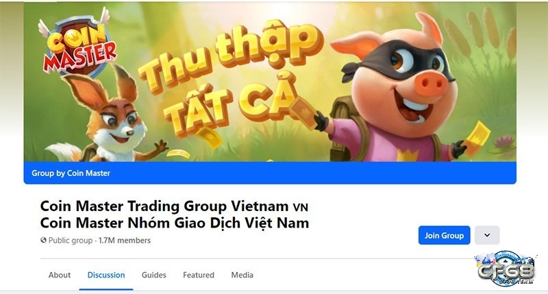Tham gia cộng đồng chia sẻ spin sẽ giúp anh em nhận được nhiều lượt quay