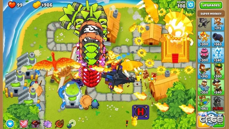 Sau khi vượt một số màn chơi trong game, trùm sẽ xuất hiện với mức độ tàn phá khủng khiếp