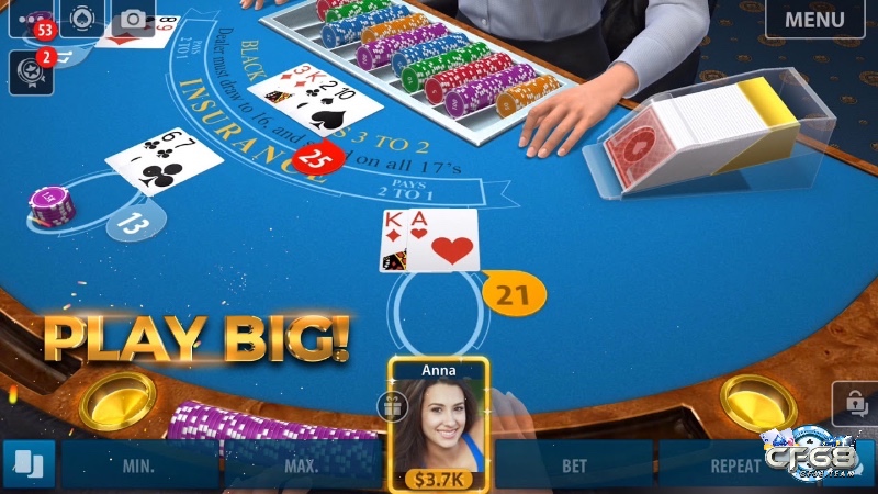 Poker và Blackjack offline với giao diện Việt hóa cùng hình ảnh mang đậm văn hóa Việt.