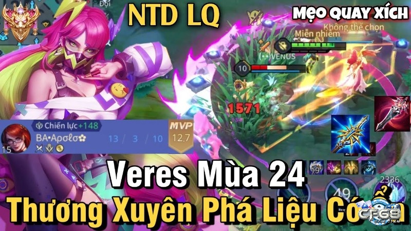Veres đảo đường và gank hiệu quả, kiểm soát mục tiêu lớn như Rồng và gây áp lực toàn bản đồ.